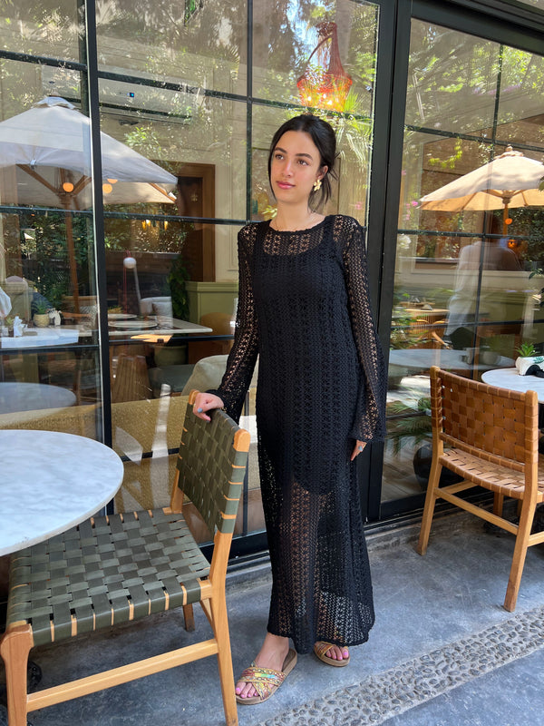 Knitted Dress _ Black